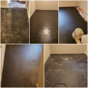 basement floor clean before.after